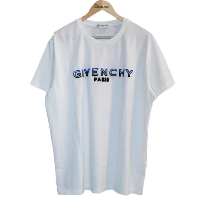Givenchy Logo Blue Velvet White – Demo